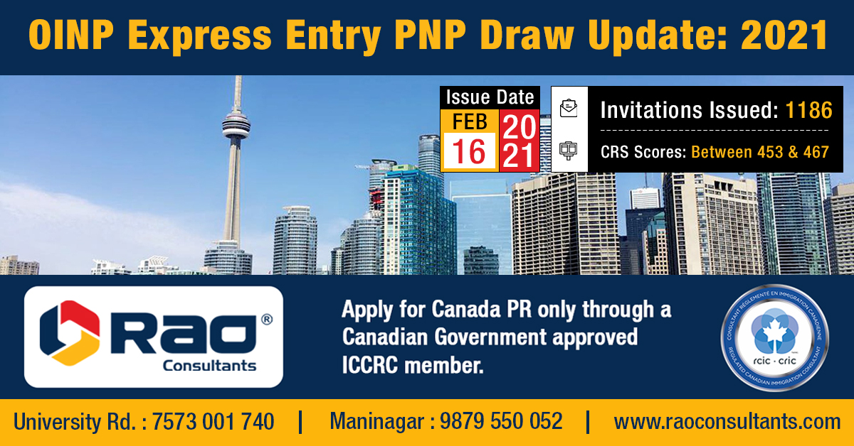 Ontario Immigrant Nominee Program (OINP) issued 283 invitations to ...