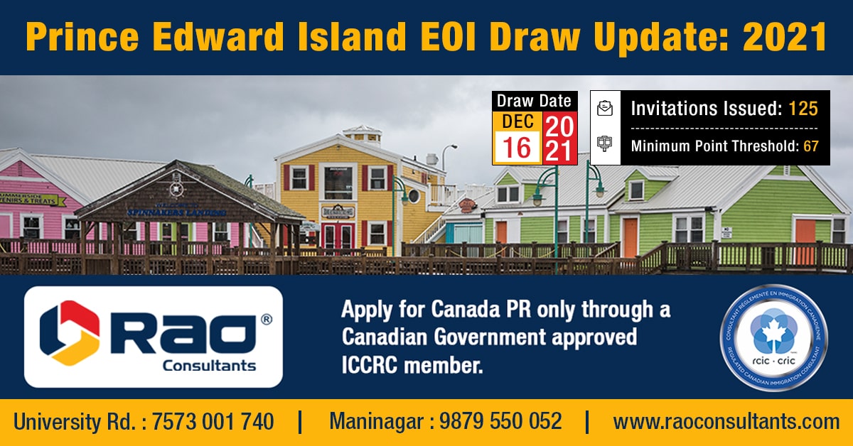 Prince Edward Island EOI Draw - Rao Consultants