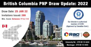 British Columbia PNP Draw 2022