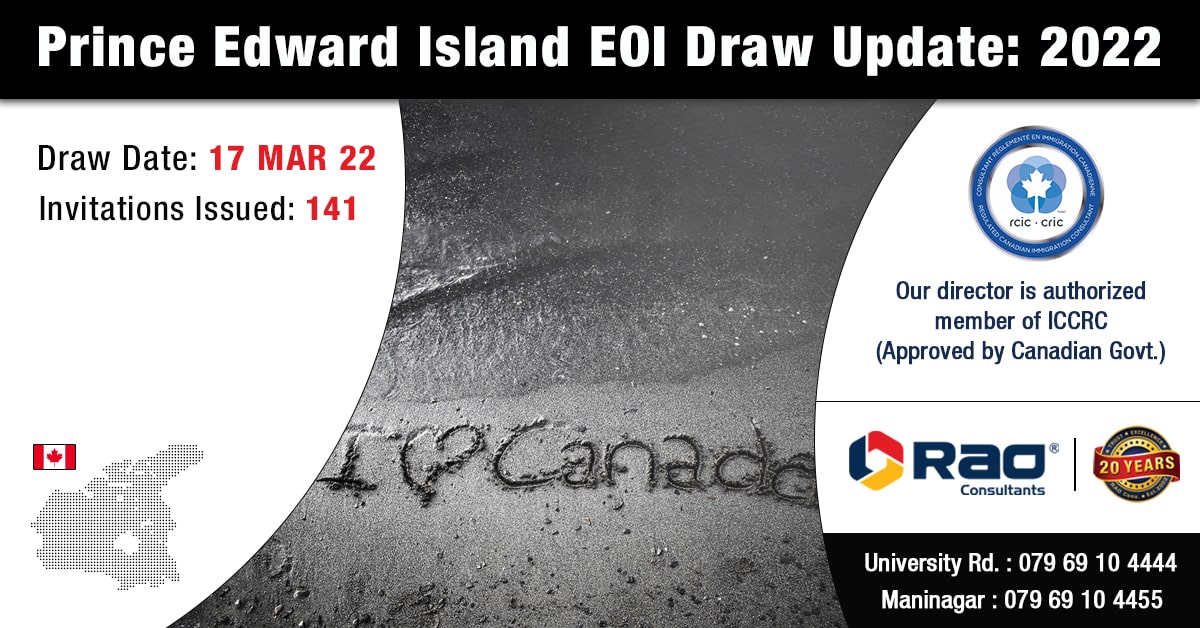 Recent Prince Edward Island PNP Draw invited 141 new   applications for Permanent Residency