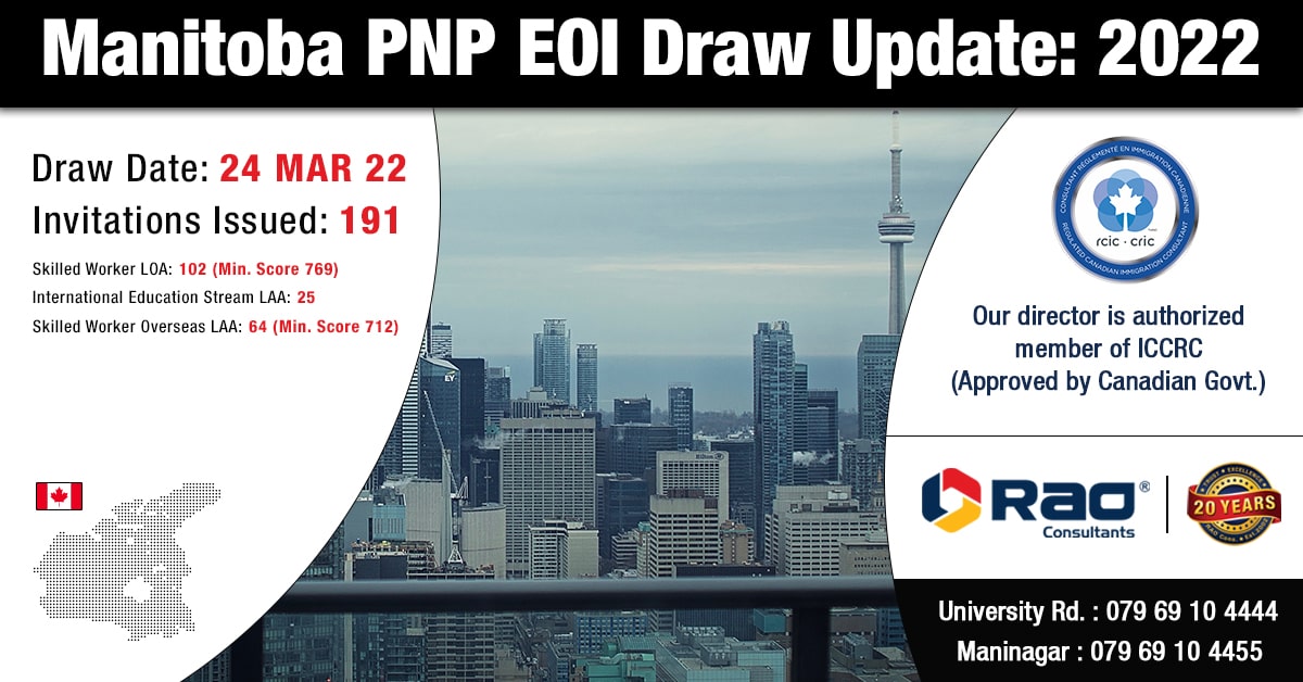 Recent Manitoba PNP Draw Invited 191 Candidates for PR Recent Manitoba PNP Draw Invited 191 Candidates for PR