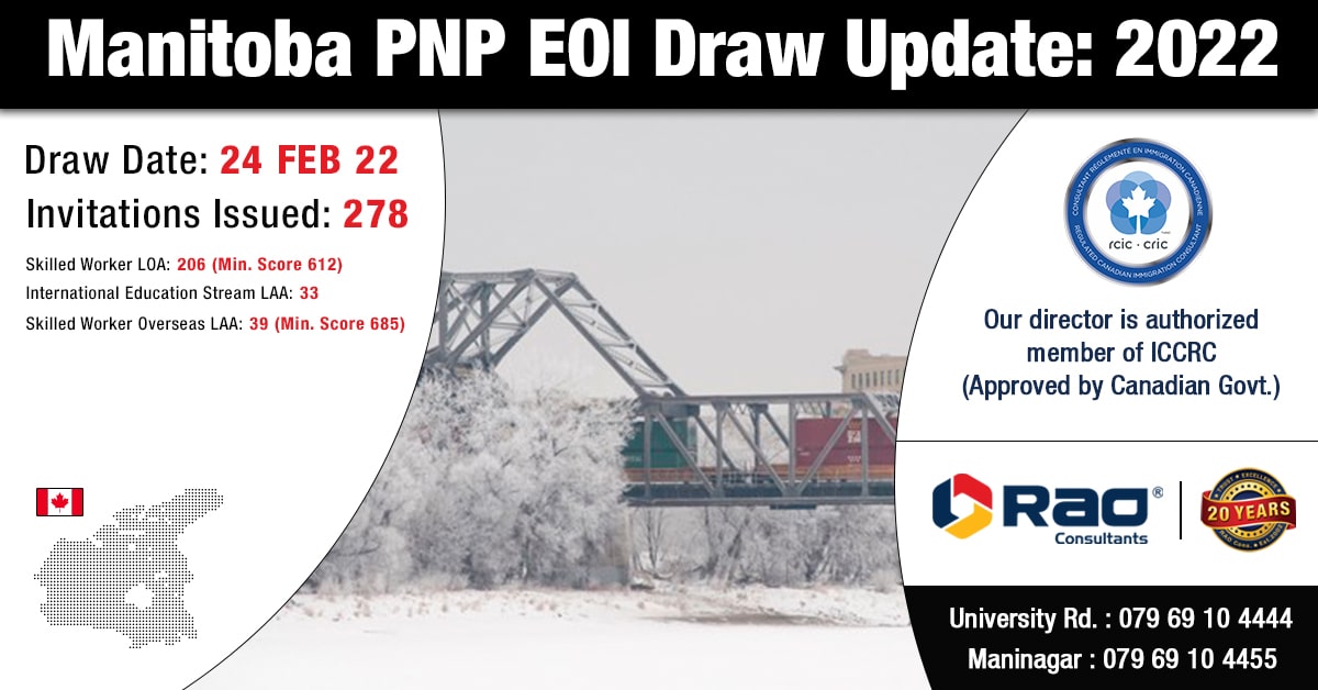 Manitoba PNP Draw Update 2022