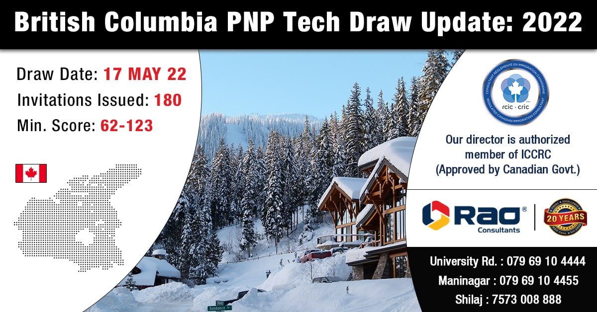 British Columbia PNP Draw Sent Invites to 180 Plus Fresh Candidates for PR!