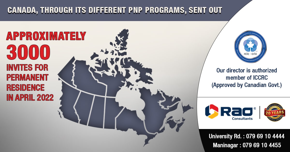 Outcomes of Canada’s PNP immigration draws held in April, 2022!
