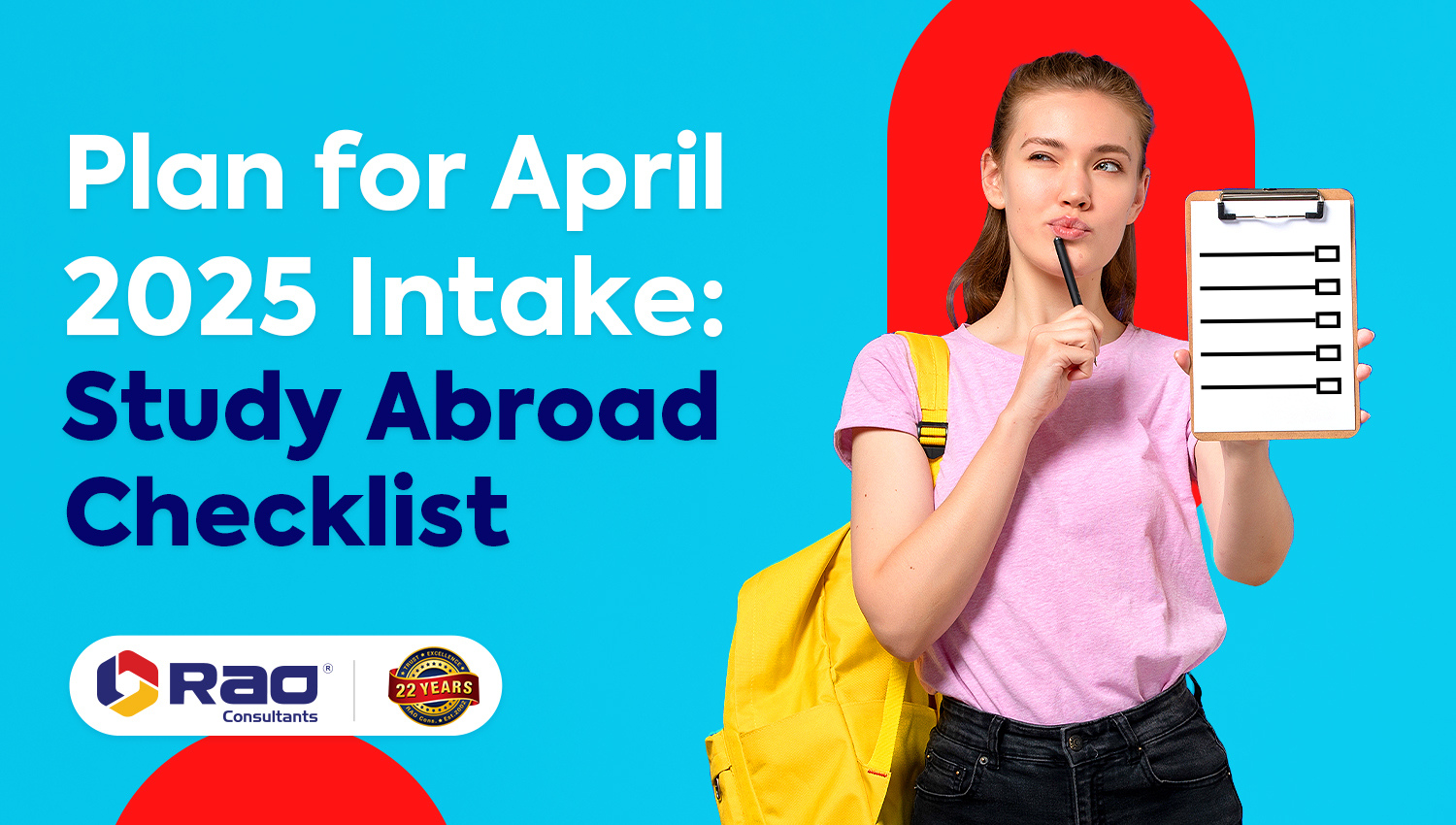 Plan for April 2025 Intake: Study Abroad Checklist